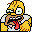 Homertopia Crazy Homer Halloween V Icon